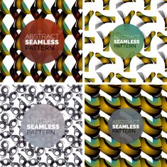 Vector set of colorful seamless geometric patterns Modern stylish abstract N22