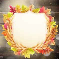 Autumn background with colorful leaves EPS 10 N7