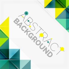 Abstract geometric background Modern overlapping triangles N480