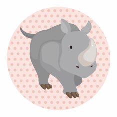animal rhinoceros cartoon theme elements N3