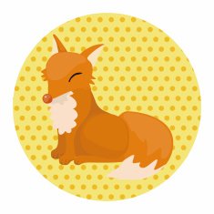 animal fox cartoon theme elements N8