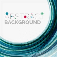 Blue wave abstract background N14