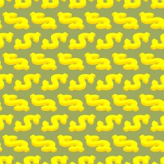 Seamless pattern with isometric dollar symbol