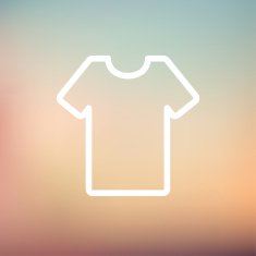 T-shirt thin line icon N3