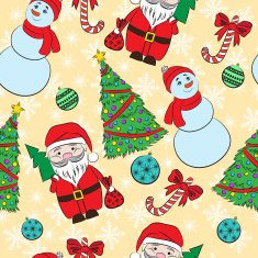 Vector seamless background Christmas and New Year's
