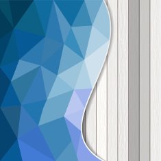 Abstract background geometric water with white plank wood