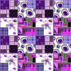 Seamless pattern in style of patchwork