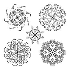 Set of Deco Small Snowflakes