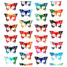 Colorful butterfly pattern design