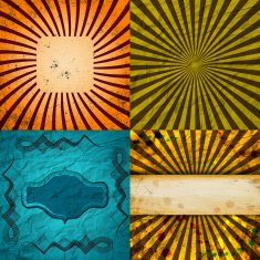 set of Old vintage paper template texture N28