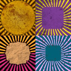 set of Old vintage paper template texture N38