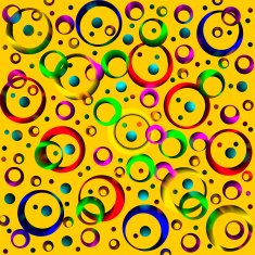 Colored circles and rings abstract background N3