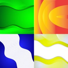 Collection of abstract multicolored backgrounds Eps 10 design N12