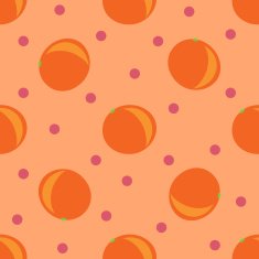 Orange seamless pattern N4