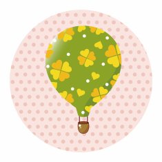 style hot air ballon theme elements vector eps N82