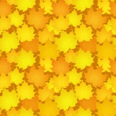 Yellow Leaves on Seamless Background N2