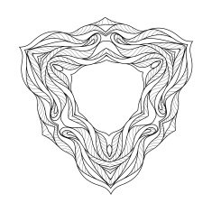 Decorative ornamental pattern background N9