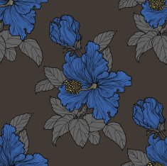 Seamless pattern with flowers of Frangipani N9