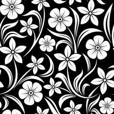 Seamless pattern with flowers Vector illustration N4