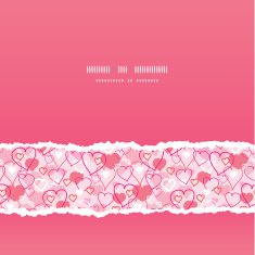 Valentine's Day hearts card seamless pattern background