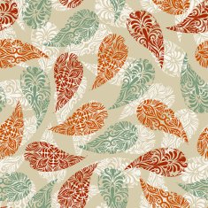 vector paisley vintage seamless floral pattern