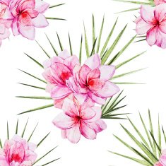 Watercolor tropical flral pattern N5