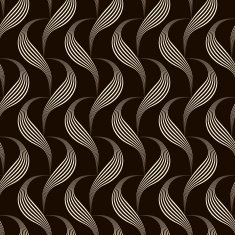 Vector seamless pattern monochrome ornament N2