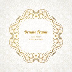 Elegant element for design in Eastern style