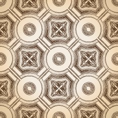Vector ceiling tile seamless vintage decorative