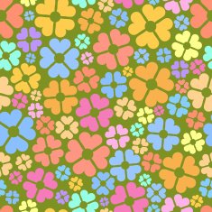Seamless floral pattern Flowers vector background