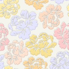Sketch rose Seamless pattern from the flowers