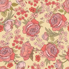 Floral seamless pattern Flowers rose background