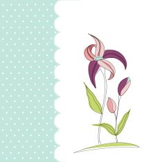 Floral Greeting Card N60