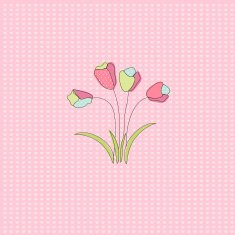 Floral Greeting Card N62