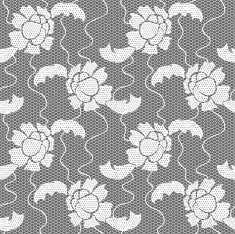 White lace vector fabric seamless pattern N8