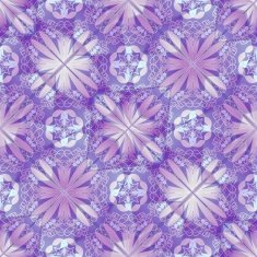 Purple decorative background tile with geometric floral motif