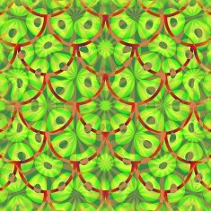 Modern abstract decorative tile in vivid psychedelic colors