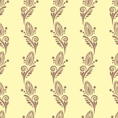 pattern with vintage floral ornament N3