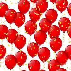 Seamless pattern with color balloons