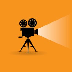 Retro cinema icon