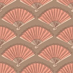 Sketch Spanish fan in vintage style