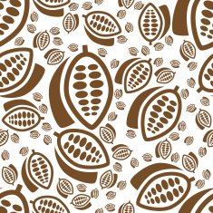 cocoa seamless pattern
