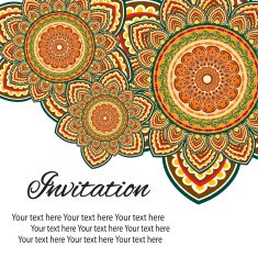 invitation mandala card N44