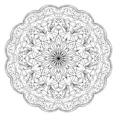 ethnic eastern circular pattern N2