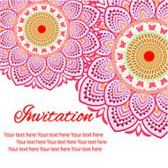 invitation mandala card N45