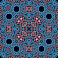 Mandala blue background Illustration vector