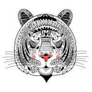Portrait of ornamental tiger