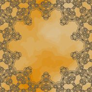 Ornamental frame border with a lot of copyspace
