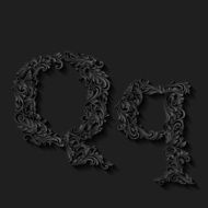 Decorated letter q N3