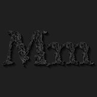 Decorated letter m N3